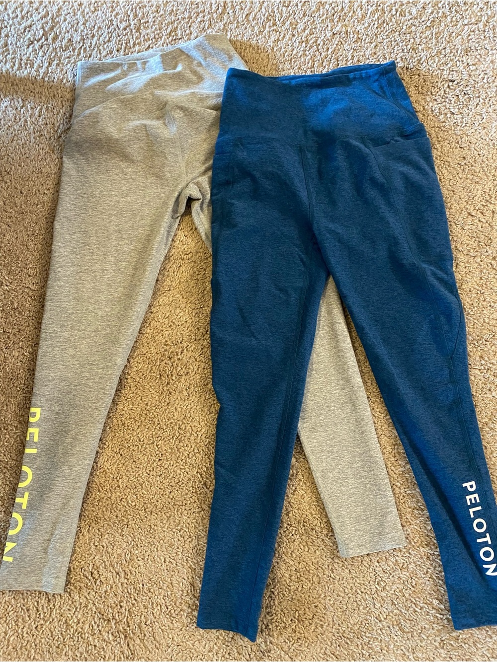 Beyond Yoga - Peloton Leggings Duo - Navy and Light Gray